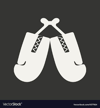 Flat in black and white mobile application boxing vector image
