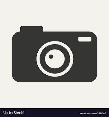 Flat in black and white mobile application camera vector image