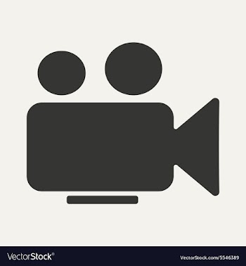 Flat in black and white mobile application camera vector image