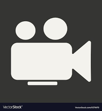 Flat in black and white mobile application camera vector image