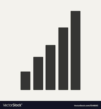 Flat in black and white mobile application chart vector image
