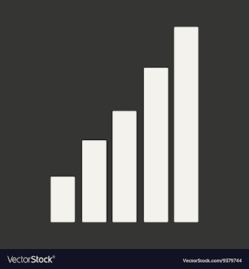 Flat in black and white mobile application chart vector image