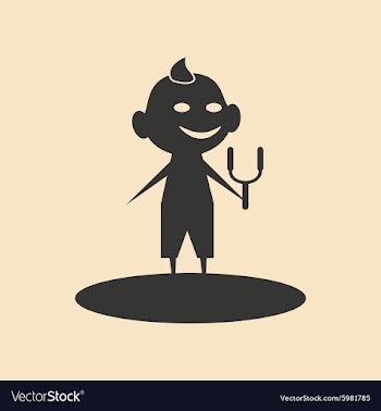 Flat in black and white mobile application child vector image