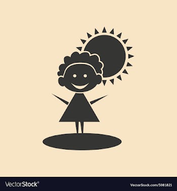 Flat in black and white mobile application child vector image