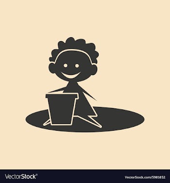 Flat in black and white mobile application child vector image