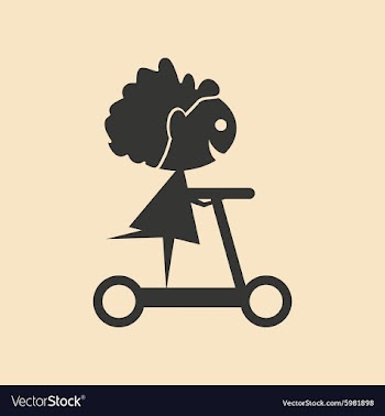 Flat in black and white mobile application child vector image