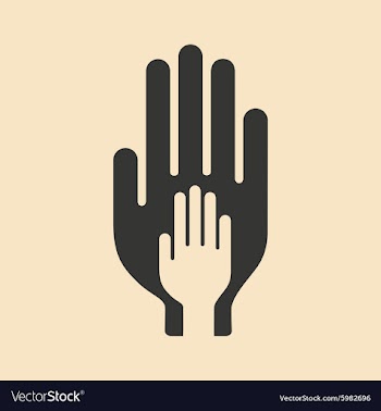 Flat in black and white mobile application child vector image
