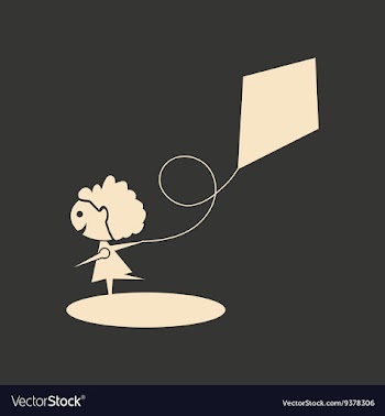 Flat in black and white mobile application child vector image
