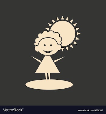 Flat in black and white mobile application child vector image