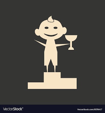 Flat in black and white mobile application child vector image