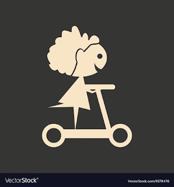 Flat in black and white mobile application child vector image