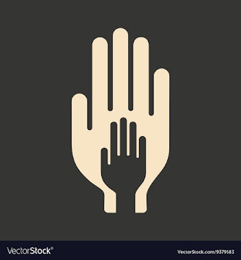 Flat in black and white mobile application child vector image