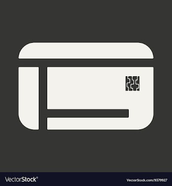 Flat in black and white mobile application chip vector image