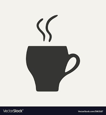 Flat in black and white mobile application cofee vector image