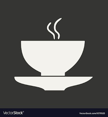 Flat in black and white mobile application cofee vector image
