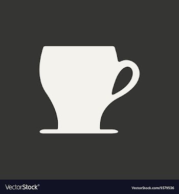 Flat in black and white mobile application cofee vector image