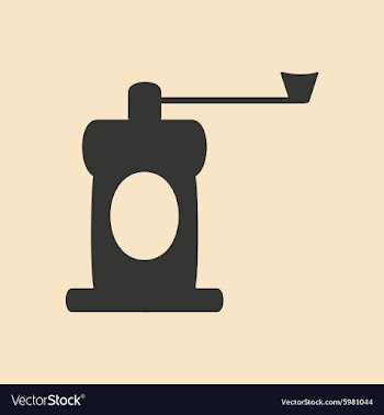 Flat in black and white mobile application coffee vector image