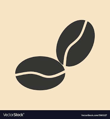 Flat in black and white mobile application coffee vector image
