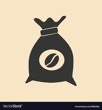 Flat in black and white mobile application coffee vector image