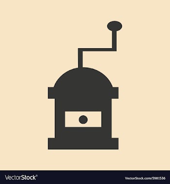 Flat in black and white mobile application coffee vector image