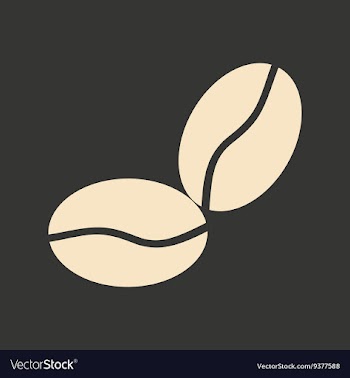Flat in black and white mobile application coffee vector image