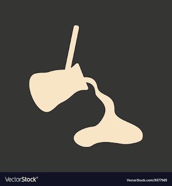 Flat in black and white mobile application coffee vector image