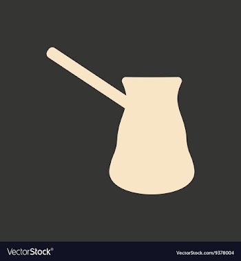 Flat in black and white mobile application coffee vector image