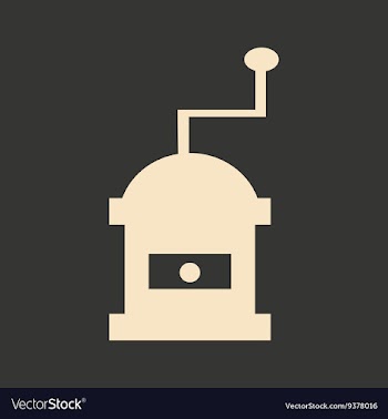 Flat in black and white mobile application coffee vector image
