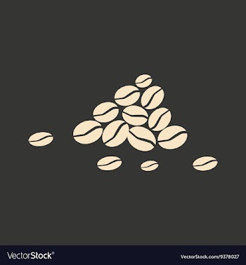 Flat in black and white mobile application coffee vector image