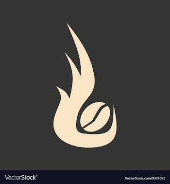 Flat in black and white mobile application coffee vector image