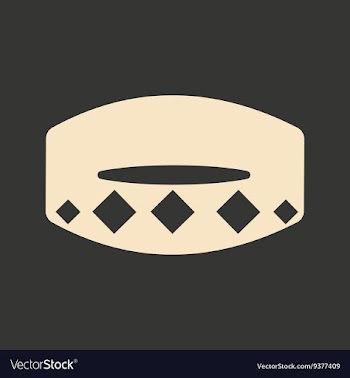 Flat in black and white mobile application collar vector image