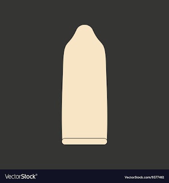 Flat in black and white mobile application condom vector image