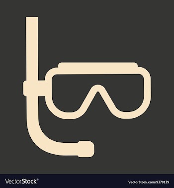 Flat in black and white mobile application diving vector image