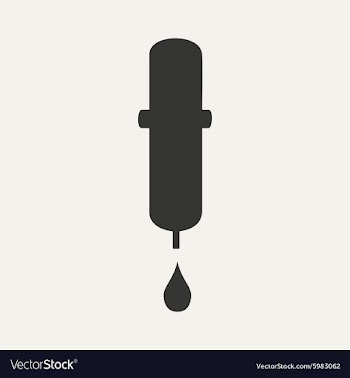 Flat in black and white mobile application dropper vector image