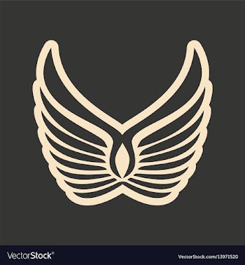 Flat in black and white mobile application eagle vector image