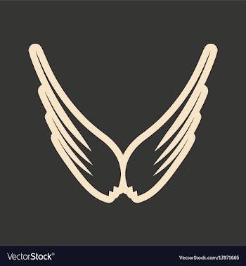 Flat in black and white mobile application eagle vector image