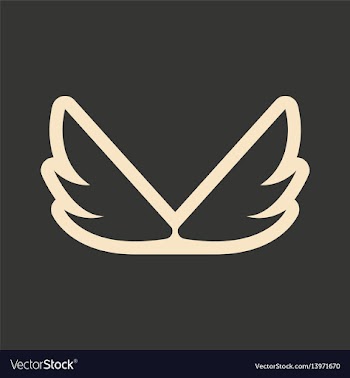 Flat in black and white mobile application eagle vector image