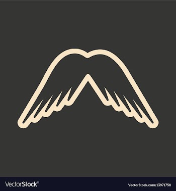 Flat in black and white mobile application eagle vector image
