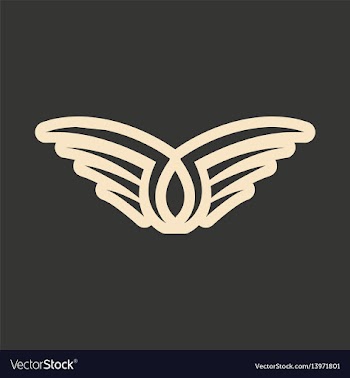 Flat in black and white mobile application eagle vector image