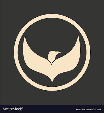 Flat in black and white mobile application eagle vector image