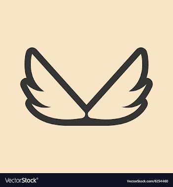 Flat in black and white mobile application eagle vector image