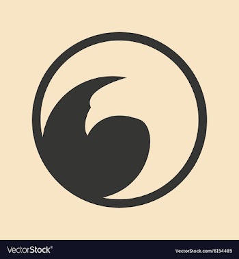 Flat in black and white mobile application eagle vector image