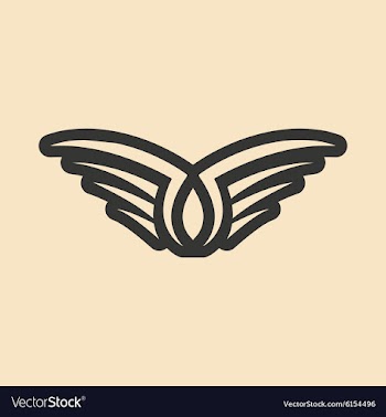Flat in black and white mobile application eagle vector image