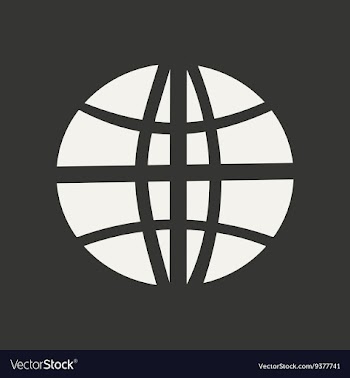 Flat in black and white mobile application earth vector image