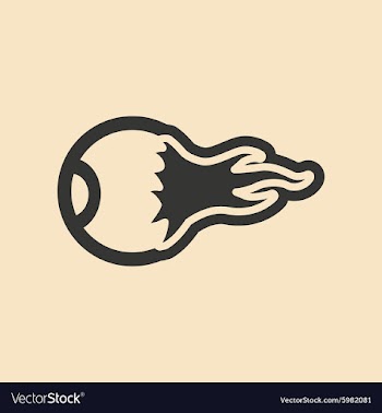 Flat in black and white mobile application eye vector image