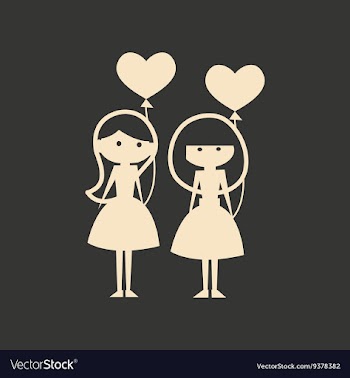 Flat in black and white mobile application female vector image