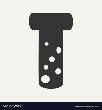 Flat in black and white mobile application flask vector image