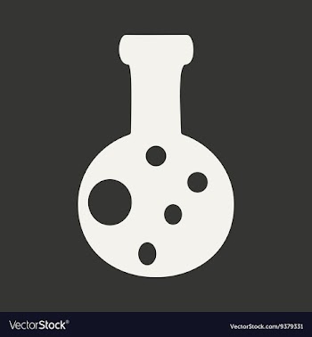 Flat in black and white mobile application flask vector image