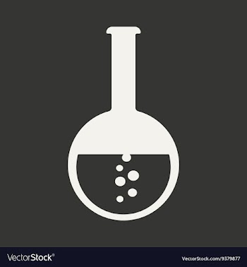 Flat in black and white mobile application flask vector image