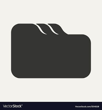 Flat in black and white mobile application folder vector image